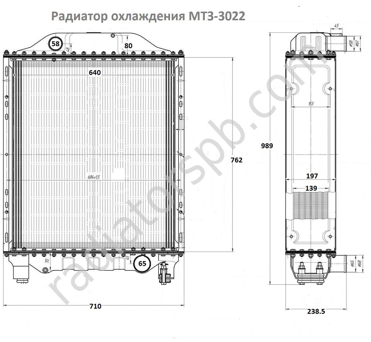 3022.1301.015-01 радиатор охлаждения МТЗ-3022 купить,3022.1301.015-01  радиатор МТЗ-3022 цена,3022.1301.015-01 радиатор водяной МТЗ-3022